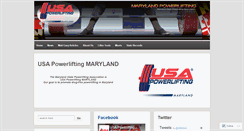 Desktop Screenshot of marylandpowerlifting.com