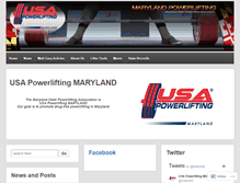 Tablet Screenshot of marylandpowerlifting.com
